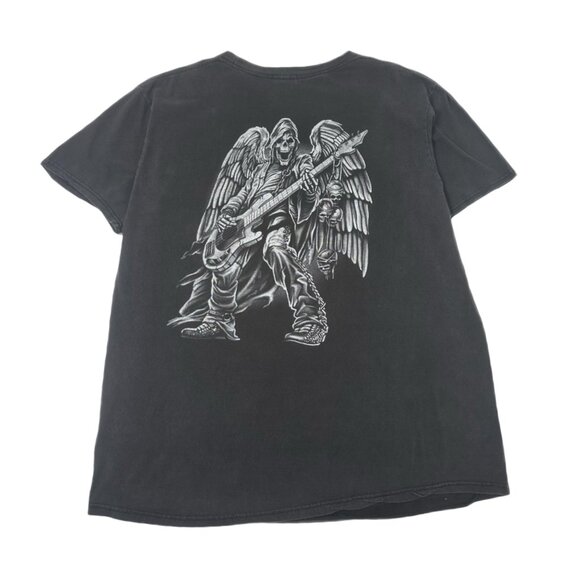 Y2K Skeleton Guitar Graphic Tee XXL - Picture 2 of 5